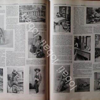 CARTEL ANTIGUO ORIGINAL DE GENTE COMUN DURMIENDO EN PUBLICO 1898 / LDM