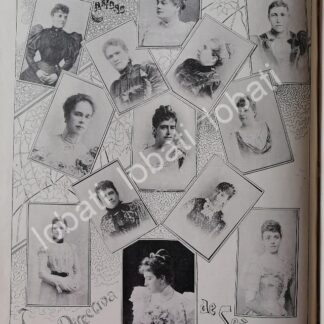 CARTEL ANTIGUO ORIGINAL DE DAMAS DE LA ALTA SOCIEDAD 1898 BAZAR DE CARIDAD / ASM
