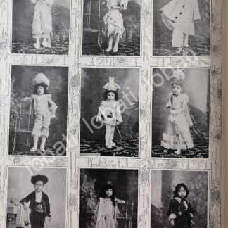 CARTEL ANTIGUO ORIGINAL DE NIÑOS DEL COLEGIO DE LAS SEÑORITAS SALGADO EN OAXACA 1898 / LDM ESCUELAS
