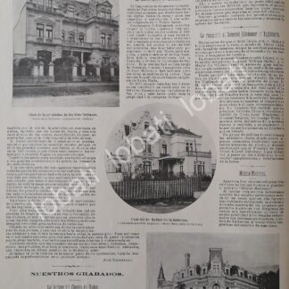 CARTEL ANTIGUO ORIGINAL DE CASAS DEL CENTRO D.F. FAMILIA TERRAZAS, DUBLAN , MELBER ETC 1898 LDM ASM