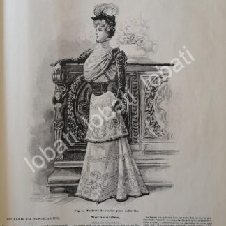 GACETA ANTIGUA DE MODAS 1898. " PAGINAS DE LA MODA " /46