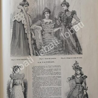 GACETA ANTIGUA DE MODAS 1898. " PAGINAS DE LA MODA " /47