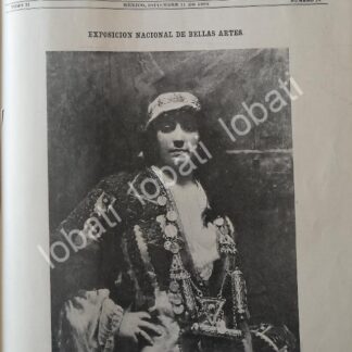 PORTADA ANTIGUA ORIGINAL  1898 EXPOSICION NACIONAL DE BELLAS ARTES. ARGELINA