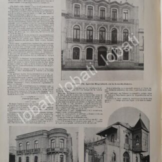 CARTEL ANTIGUO ORIGINAL DE CASAS DE AGUSTIN HAGENBACH, ALFONSO LANCASTER Y MAS 1898 / ASM LDM