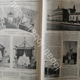 CARTEL ANTIGUO ORIGINAL DE PORFIRIO DIAZ EN MONTERREY DIC. 1898 /LDM