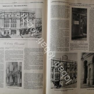 CARTEL ANTIGUO ORIGINAL DE ALMACENES TIENDA EL CENTRO MERCANTIL 1898 DE JOSE DE TERESA MIRANDA /ASM