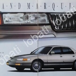 CARTEL ANTIGUO ORIGINAL DE AUTOS FORD GRAND MARQUIS 1992 /N993
