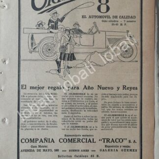 CARTEL ANTIGUO ORIGINAL DE AUTOS OLDSMOBILE 8 1929 /991
