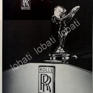 CARTEL ANTIGUO ORIGINAL DE AUTOS ROLLS ROYCE 1978 /989