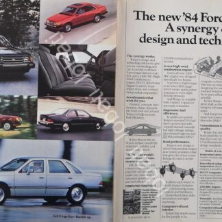 CARTEL ANTIGUO ORIGINAL DE AUTOS FORD TEMPO 1984 (TOPAZ) PRIMERA GENERACION /971