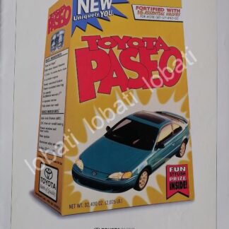 CARTEL ANTIGUO ORIGINAL DE AUTOS TOYOTA PASEO 1995 /969