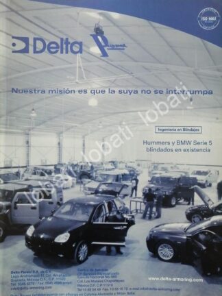 CARTEL ANTIGUO ORIGINAL DE AUTOS BLINDADOS DELTA 2005 /960