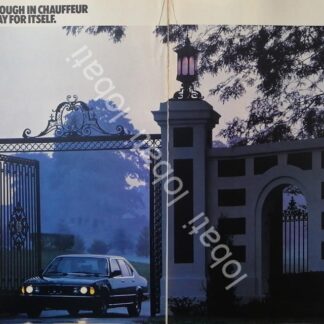 CARTEL ANTIGUO ORIGINAL DE AUTOS BMW 733i 1983 /959