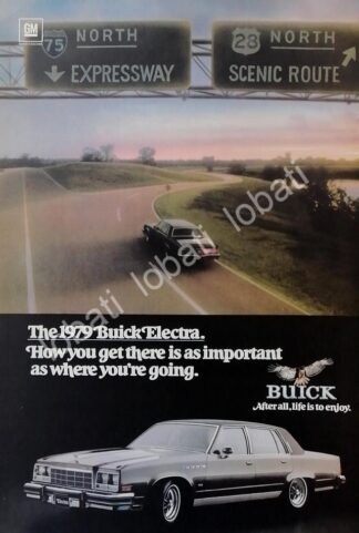 CARTEL ANTIGUO ORIGINAL DE AUTOS GM BUICK ELECTRA 1979 /950