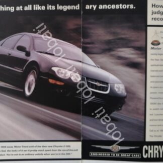 CARTEL ANTIGUO ORIGINAL DE AUTOS CHRYSLER 300M 1999 /947