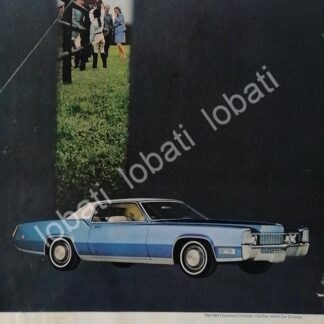 CARTEL ANTIGUO ORIGINAL DE AUTOS CADILLAC EL DORADO FLEETWOOD 1969 /931