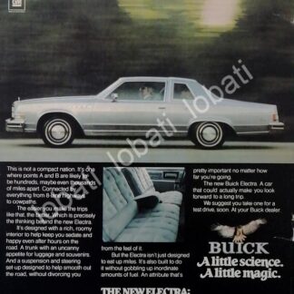 CARTEL ANTIGUO ORIGINAL DE AUTOS CHEVROLET BUICK ELECTRA 1978 /926