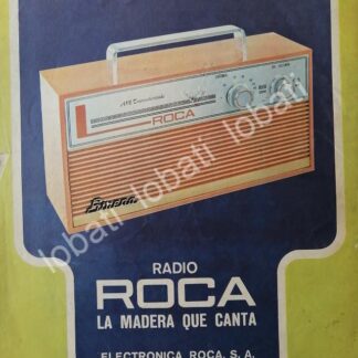 CARTEL ANTIGUO ORIGINAL DE RADIOS ROCA SIRENA 1950s ( ELECTRONICA ROCA ) /377