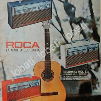 CARTEL ANTIGUO ORIGINAL DE RADIOS ROCA 1950s ( ELECTRONICA ROCA ) /376 MUY RARO