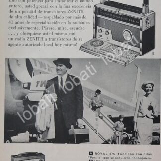 CARTEL ANTIGUO ORIGINAL DE RADIOS ZENITH 1960 VARIOS /371