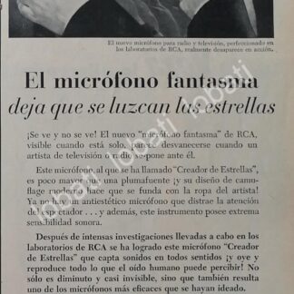 CARTEL ANTIGUO ORIGINAL DE RADIOS RCA 36QP SUPER TROTAMUNDOS /367