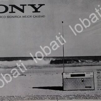 CARTEL ANTIGUO ORIGINAL DE RADIOS SONY TR-815B 1960s /359