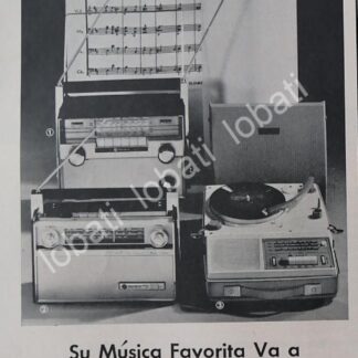 CARTEL ANTIGUO ORIGINAL DE RADIOS Y TOCADISCOS NIVICO JVC 1963 /354 MUY RARO