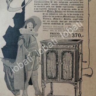 CARTEL ANTIGUO ORIGINAL DE RADIOS BRUNSWICK 1927 /319