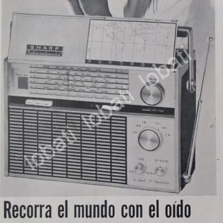 CARTEL ANTIGUO ORIGINAL DE RADIOS SHARP FV-1700 INTERCONTINENTAL 1965 /318