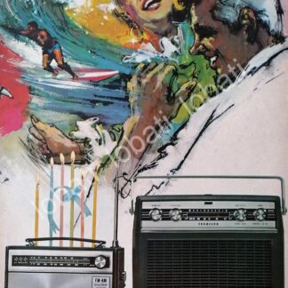 CARTEL ANTIGUO ORIGINAL DE DE RADIOS NATIONAL TOKA TODO 1968 /306