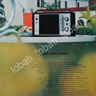 CARTEL ANTIGUO ORIGINAL DE DE RADIOS NATIONAL 1968 /305