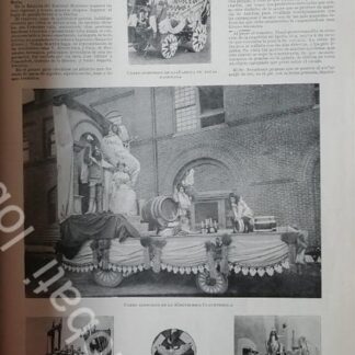 CARTEL ANTIGUO ORIGINAL DE PORFIRIO DIAZ EN EN MONTERREY, DESFILE 1899 /LDM