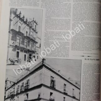 CARTEL ANTIGUO ORIGINAL DE CASAS DE MEXICO 1899 DE JUAN MANUEL DE SOLORZANO