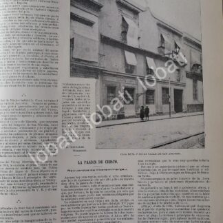 CARTEL ANTIGUO ORIGINAL DE CASAS DE MEXICO, LA CASA DE HUMBOLDT D.F 1899