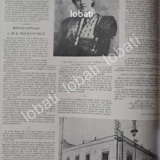 CARTEL ANTIGUO ORIGINAL DE CANTANTE, ANTONIA OCHOA DE MIRANDA 1899 / FEP