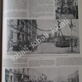 CARTEL ANTIGUO ORIGINAL DE DESFILE Y FIESTAS DEL 5 DE MAYO, 1899 D.F