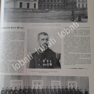 CARTEL ANTIGUO ORIGINAL DE INICIOS DE LA ESCUELA NAVAL MILITAR Y CAP. MANUEL E. IZAGUIRRE . MLT