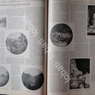 CARTEL ANTIGUO ORIGINAL DE LAS GRUTAS DE CACAHUAMILPA 1899 / LDM