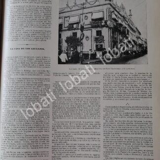 CARTEL ANTIGUO ORIGINAL DE LA CASA DE LOS AZULEJOS 1899 / LDM