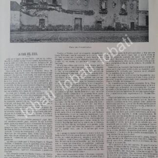 CARTEL ANTIGUO ORIGINAL DE LA CASA DEL JUDIO 1899 LDM. CASAS DE MEXICO