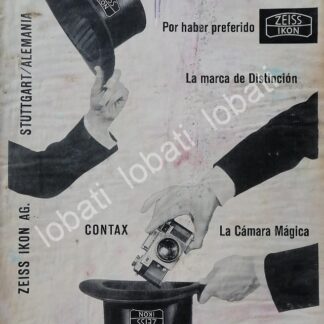 CARTEL ANTIGUO ORIGINAL DE CAMARAS FOTOGRAFICAS ZEISS IKON CONTAX 1954 /599