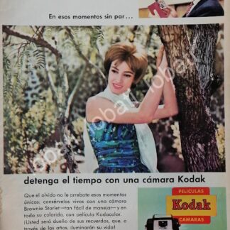 CARTEL ANTIGUO ORIGINAL DE CAMARAS FOTOGRAFICAS KODAK BROWNIE STARLET 1961 /590
