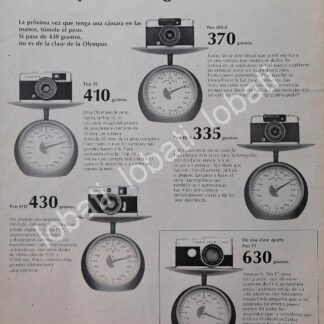 CARTEL ANTIGUO ORIGINAL DE CAMARAS FOTOGRAFICAS OLYMPUS 1968 /587
