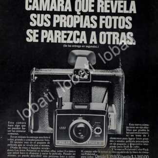 CARTEL ANTIGUO ORIGINAL DE CAMARAS POLAROID COLORPACK II 1969 /583