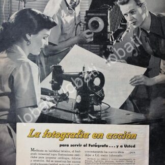 CARTEL ANTIGUO ORIGINAL DE EMPRESA KODAK MEXICANA 1953 /582
