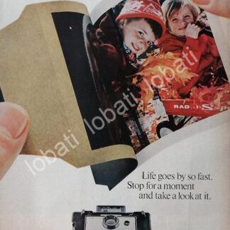 CARTEL ANTIGUO ORIGINAL DE CAMARAS POLAROID 210 1970s /579
