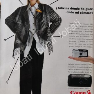 CARTEL ANTIGUO ORIGINAL DE CAMARAS FOTOGRAFICAS CANON PRIMA MINI 1980s /568