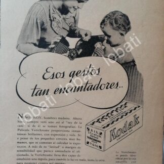 CARTEL ANTIGUO ORIGINAL DE ROLLOS DE PELICULAS KODAK 1932 /566