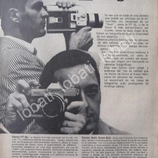 CARTEL ANTIGUO ORIGINAL DE CAMARAS FILMADORAS CANON AUTOZOOM 415 & MAS 1967 /562