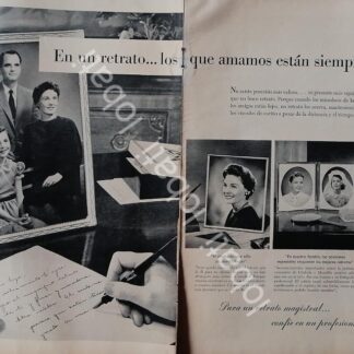 CARTEL ANTIGUO ORIGINAL DE PUBLICIDAD ANTIGUA DE KODAK MEXICANA 1950s /560